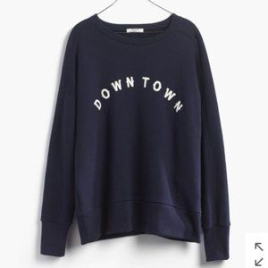 Madewell “Downtown” Oversized Navy Blue Sweatshirt - Size S